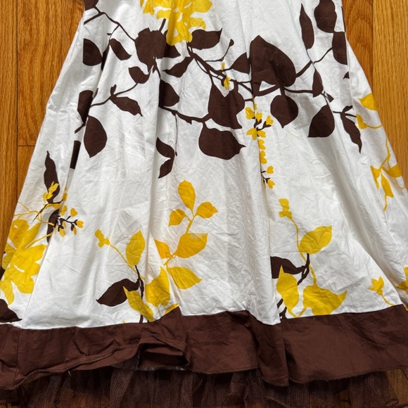 vintage y2k 2000s halter wrap around dress with a floral pattern and lace bottom - Picture 2 of 8